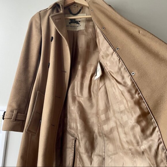 BURBERRY wool-cashmere trench coat - Picture 8 of 13